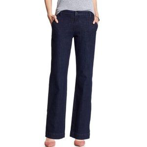 NWT Banana Republic Dark Wash Denim Trouser Jean size 27
